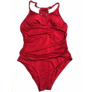 NWT! Red One Piece Swimsuit.